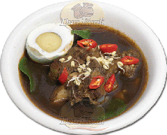 Rawon (Indonesian Black Beef Soup) Photo